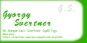 gyorgy svertner business card